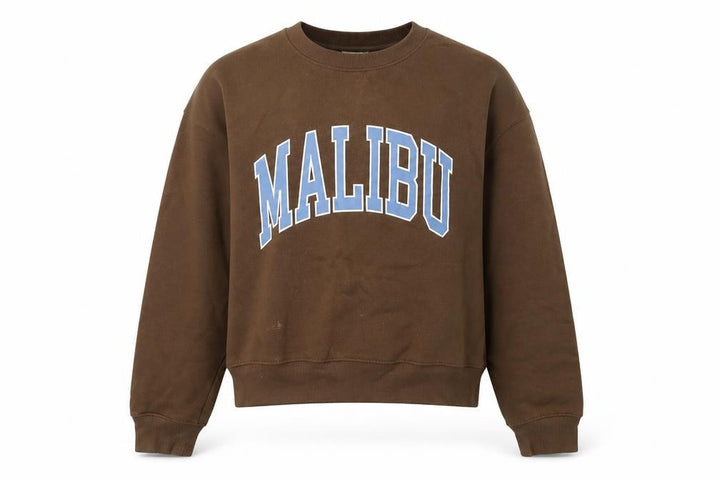 Pull&Bear Womens Brown Cotton Pullover Sweatshirt Size S Pullover