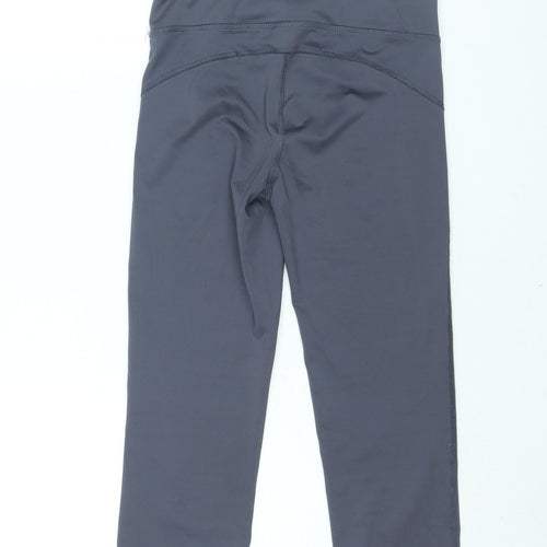 LIVE LOVE DREAM Womens Grey Polyester Capri Leggings Size S L20 in Regular Pullover