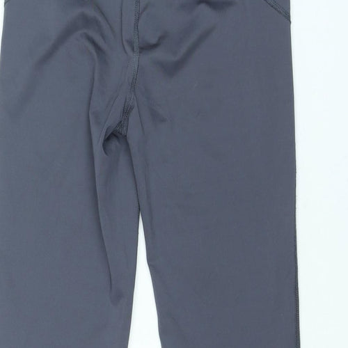 LIVE LOVE DREAM Womens Grey Polyester Capri Leggings Size S L20 in Regular Pullover