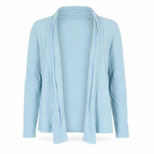 Minuet Womens Blue V-Neck Linen Cardigan Jumper Size S