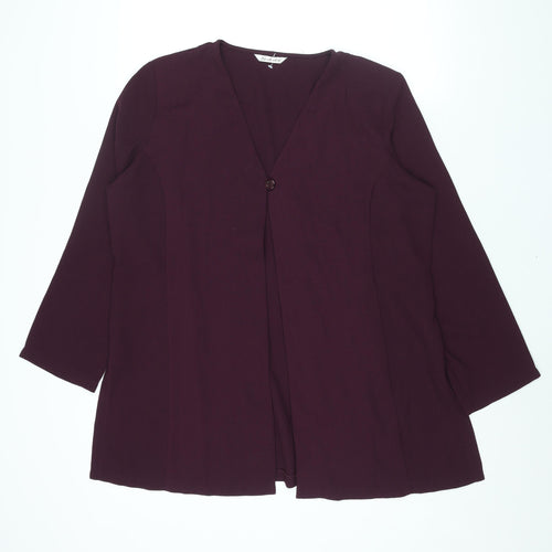 Berkertex Womens Purple Jacket Size 20 Button