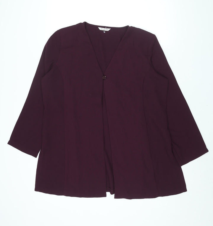 Berkertex Womens Purple Jacket Size 20 Button