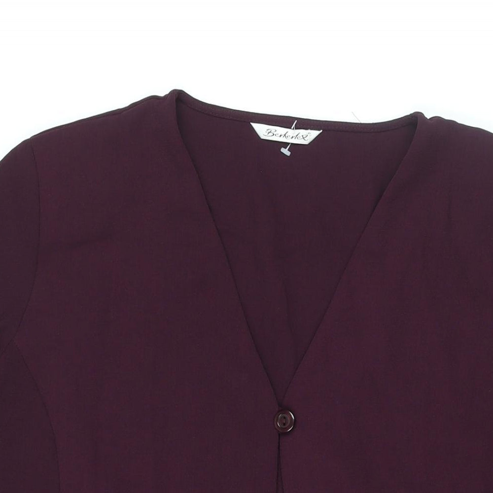 Berkertex Womens Purple Jacket Size 20 Button