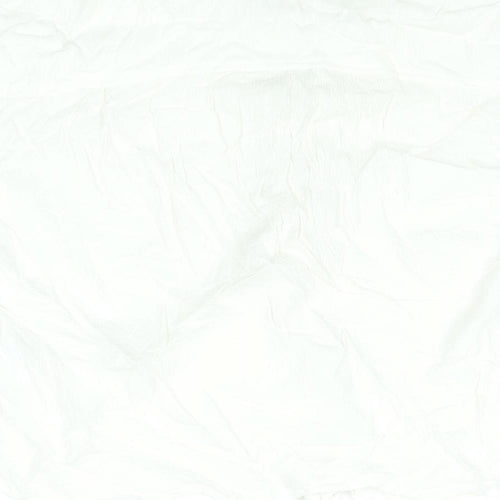 H&M Womens Ivory Viscose Basic Blouse Size L Collared - Tie