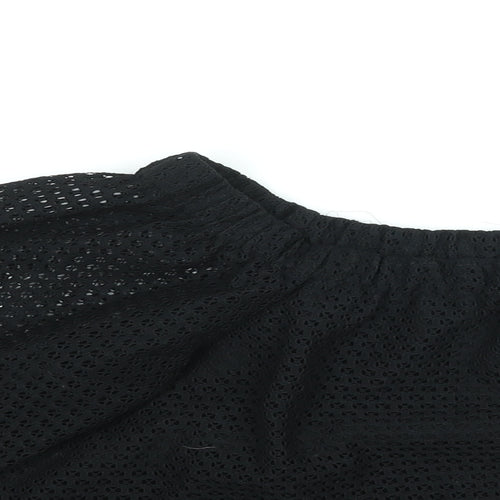 Maje Womens Black Polyester Basic Blouse Size 6 Round Neck