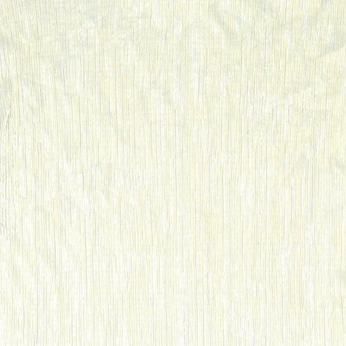 Mango Womens Gold Polyester Basic Blouse Size S Round Neck - Plisse
