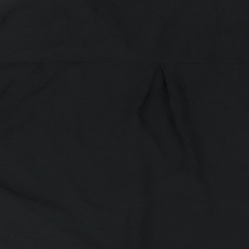 Cruz Womens Black Polyester Basic Blouse Size 22 Collared