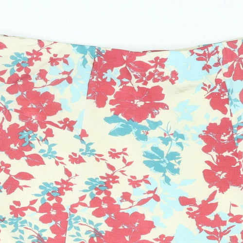 Anna Rose Womens Multicoloured Floral Polyester A-Line Skirt Size 18