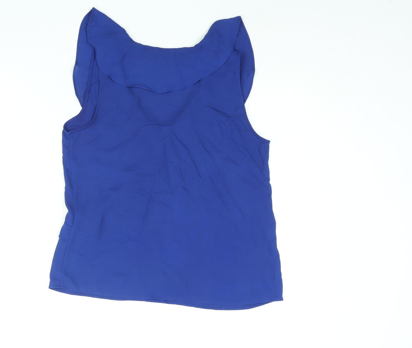 Zara Womens Blue Polyester Camisole Blouse Size S V-Neck - Frill