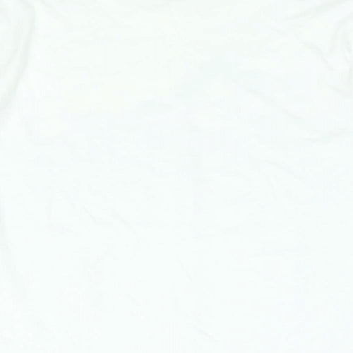 Bonmarché Womens White Colourblock Polyester Basic T-Shirt Size S Round Neck - Floral Print