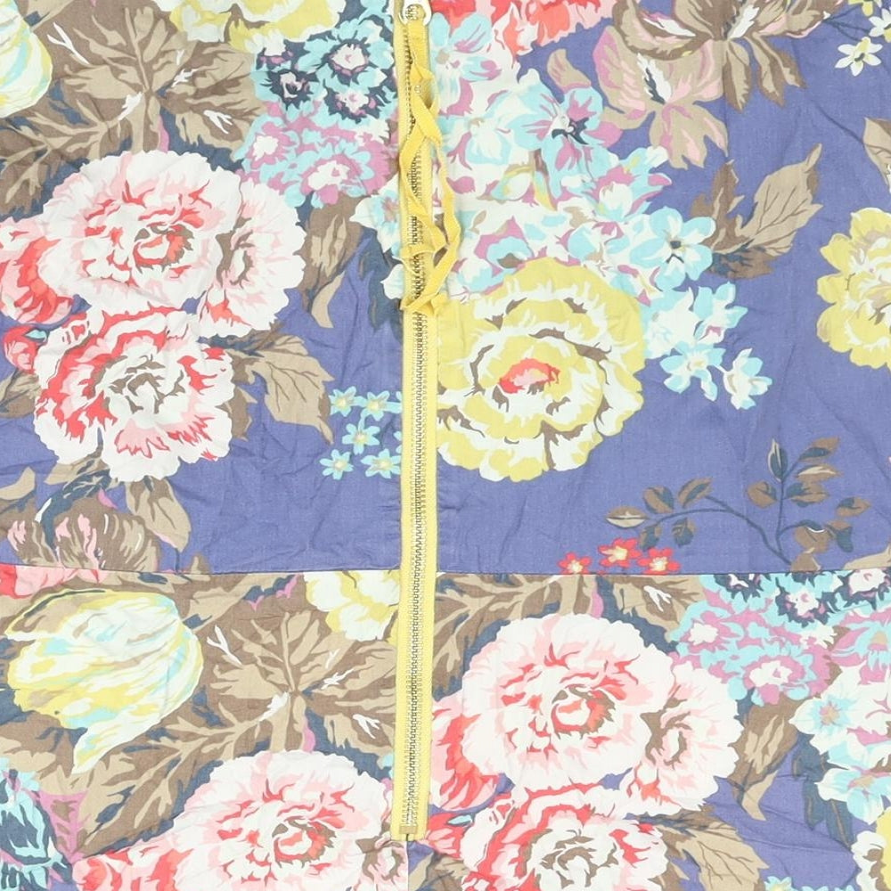 Joules Womens Multicoloured Floral Cotton Camisole Blouse Size 14 V-Neck