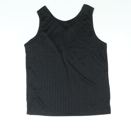 Paramour Womens Black Polyester Camisole Blouse Size S V-Neck - Size S-M
