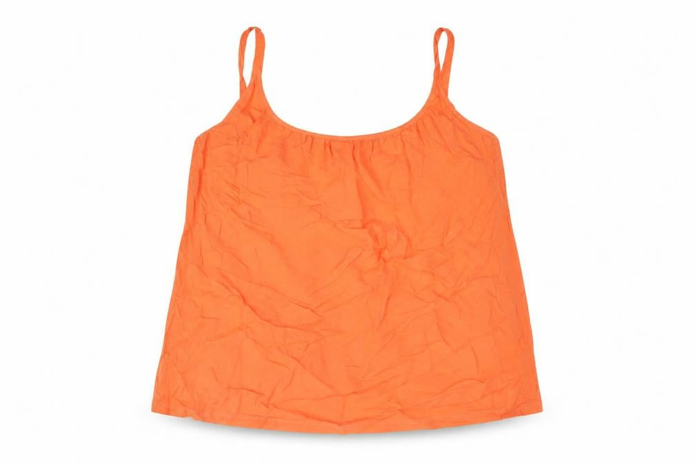 Marks and Spencer Womens Orange Viscose Camisole Blouse Size 22 Scoop Neck