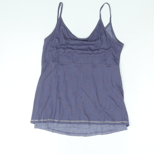 Autograph Womens Purple Viscose Basic Tank Size 14 Scoop Neck