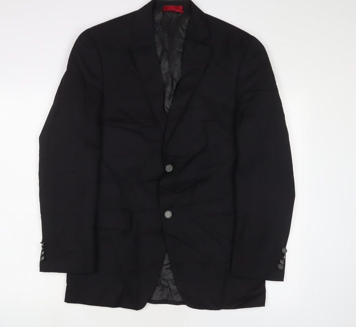 Alfani Mens Black Wool Jacket Suit Jacket Size 38 Regular