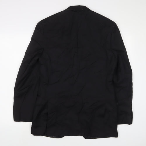 Alfani Mens Black Wool Jacket Suit Jacket Size 38 Regular