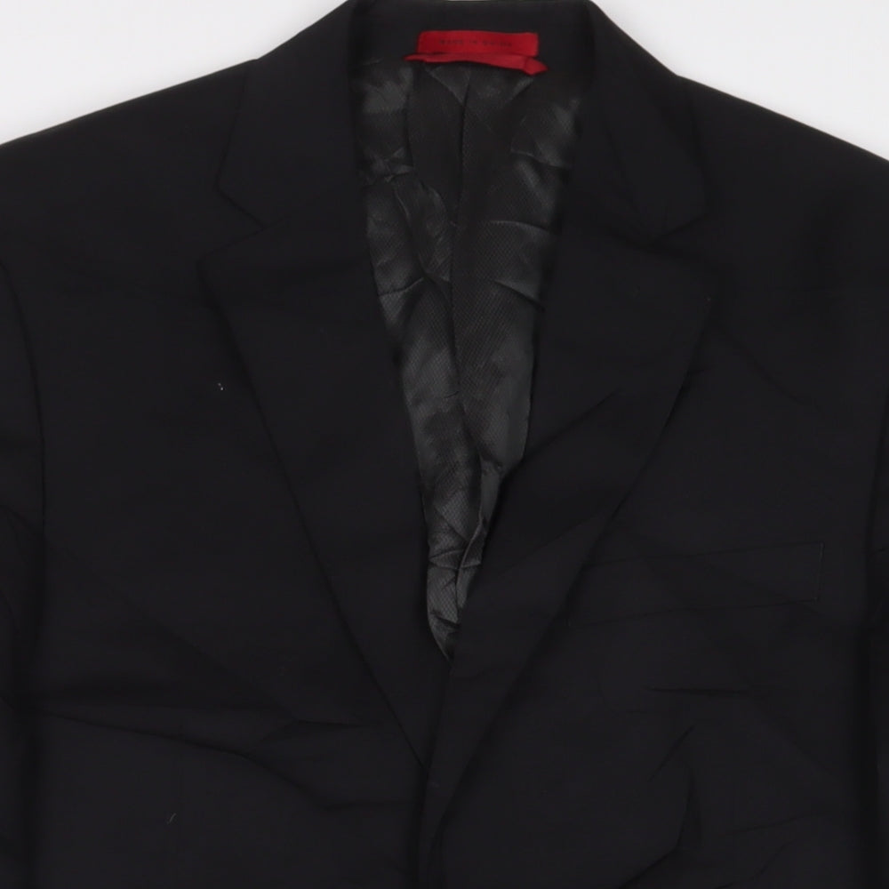 Alfani Mens Black Wool Jacket Suit Jacket Size 38 Regular