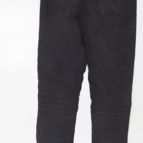 Topshop Womens Grey Cotton Skinny Jeans Size 28 in L32 in Regular Zip