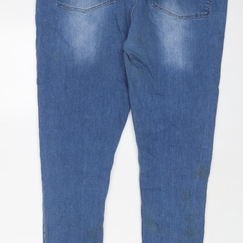 ASOS Womens Blue Cotton Skinny Jeans Size 42 in L32 in Regular Zip
