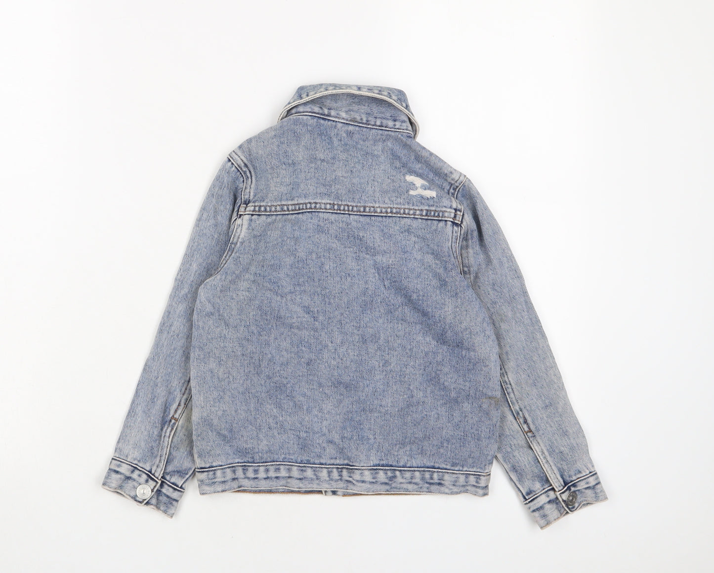 George Girls Blue Jacket Size 4-5 Years Button