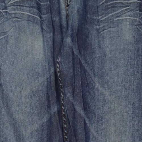 Cherokee Mens Blue Cotton Straight Jeans Size 34 in L30 in Regular Zip