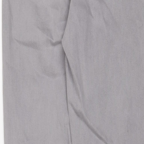 Denim & Co. Womens Grey Cotton Skinny Jeans Size 14 L28 in Regular Zip