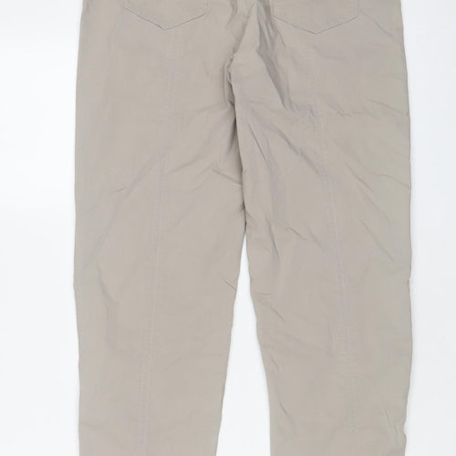 ROBELL Womens Beige Viscose Trousers Size 32 in L24 in Regular