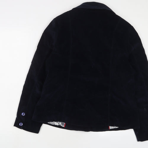 Per Una Womens Blue Jacket Size 18 Button