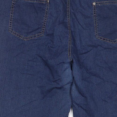 Maine Womens Blue Cotton Cropped Jeans Size 22 L21 in Regular