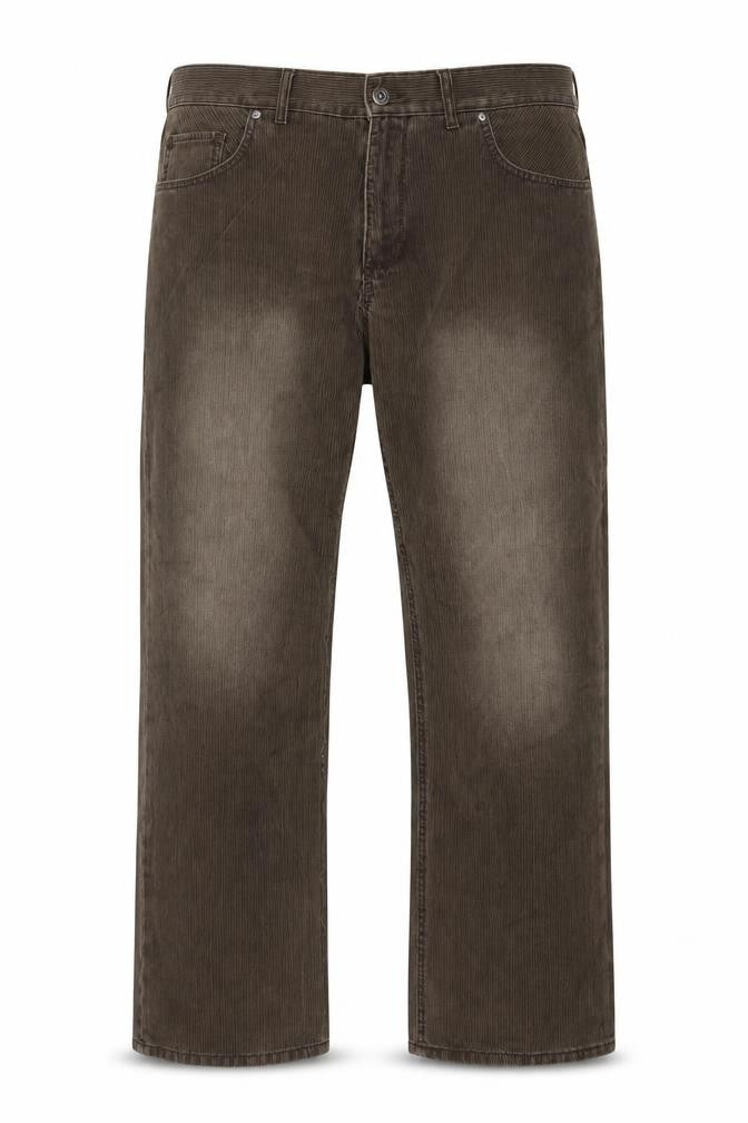 NEXT Mens Brown Cotton Trousers Size 26 in L30 in Regular Zip - Short Leg