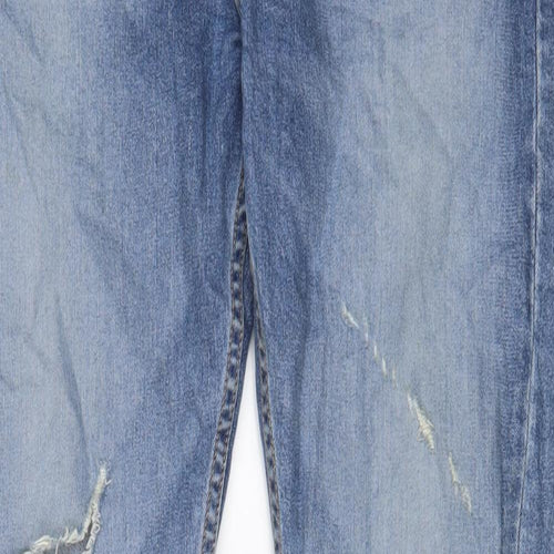 Levi's Mens Blue Cotton Straight Jeans Size 32 in L31 in Regular Zip