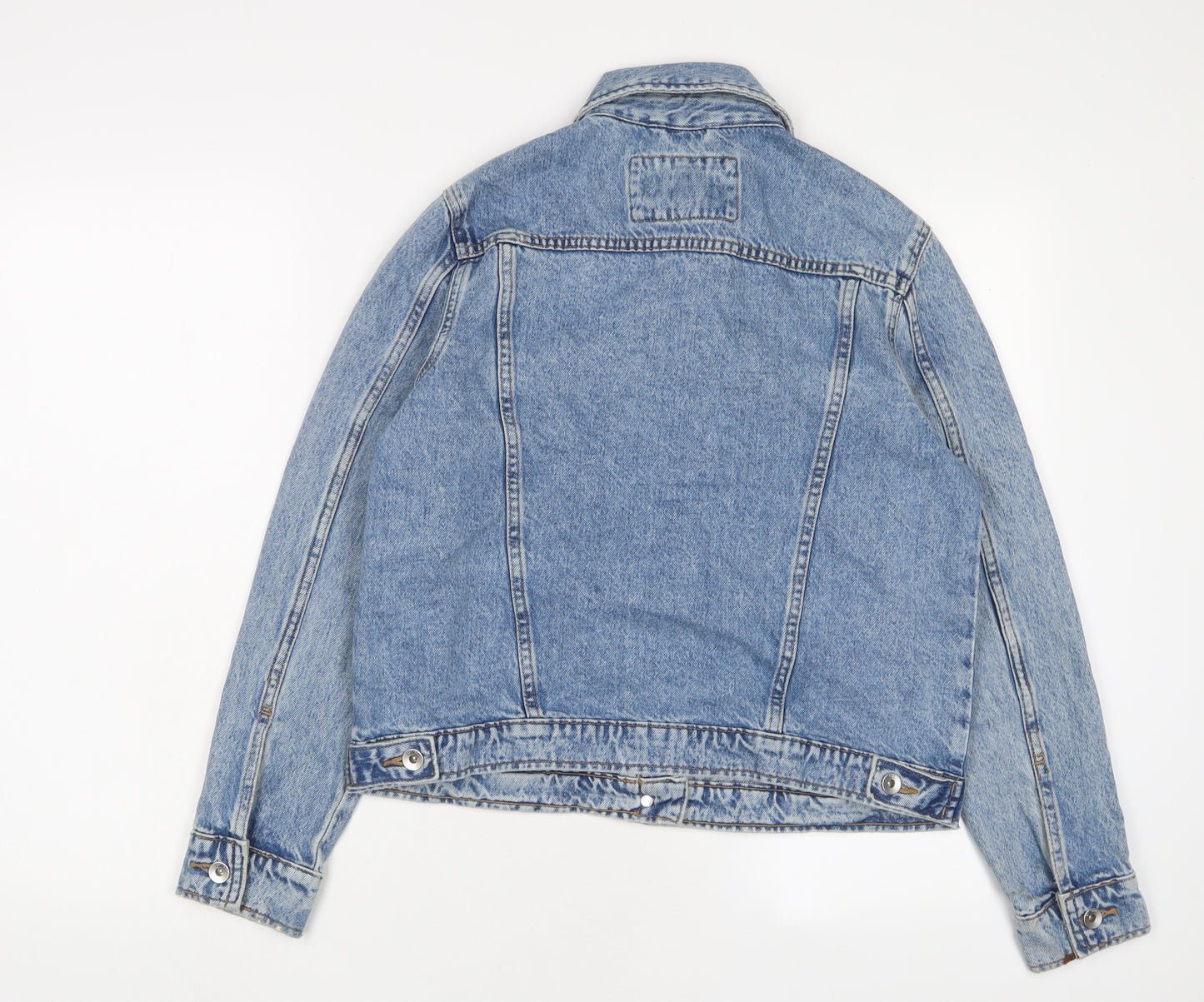 Marks and Spencer Womens Blue Jacket Size 10 Button