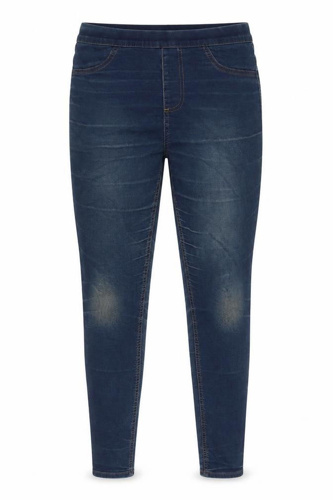 Marks and Spencer Womens Blue Cotton Jegging Jeans Size 12 L31 in Regular