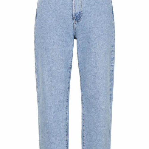 Stradivarius Womens Blue Cotton Straight Jeans Size 6 L21 in Regular Zip