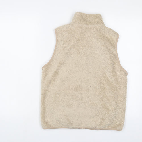 Uniqlo Womens Beige Gilet Jacket Size S Zip