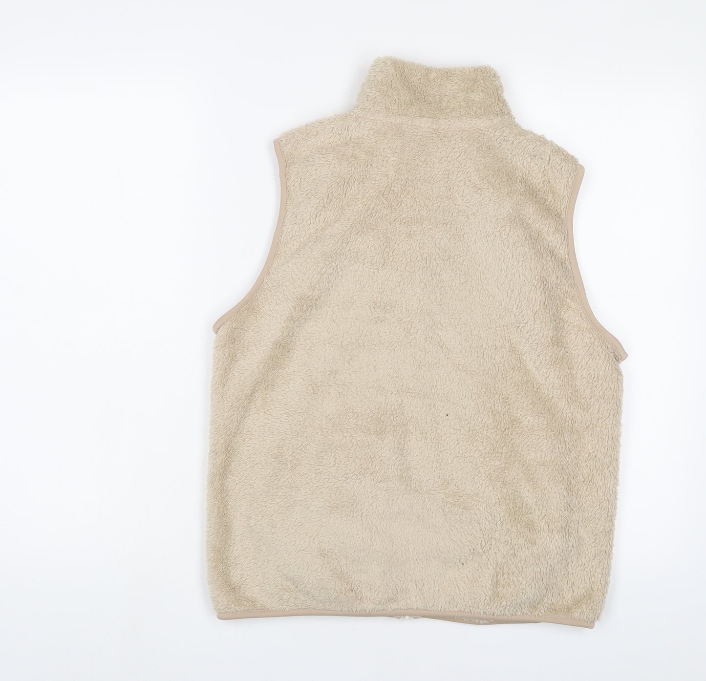 Uniqlo Womens Beige Gilet Jacket Size S Zip