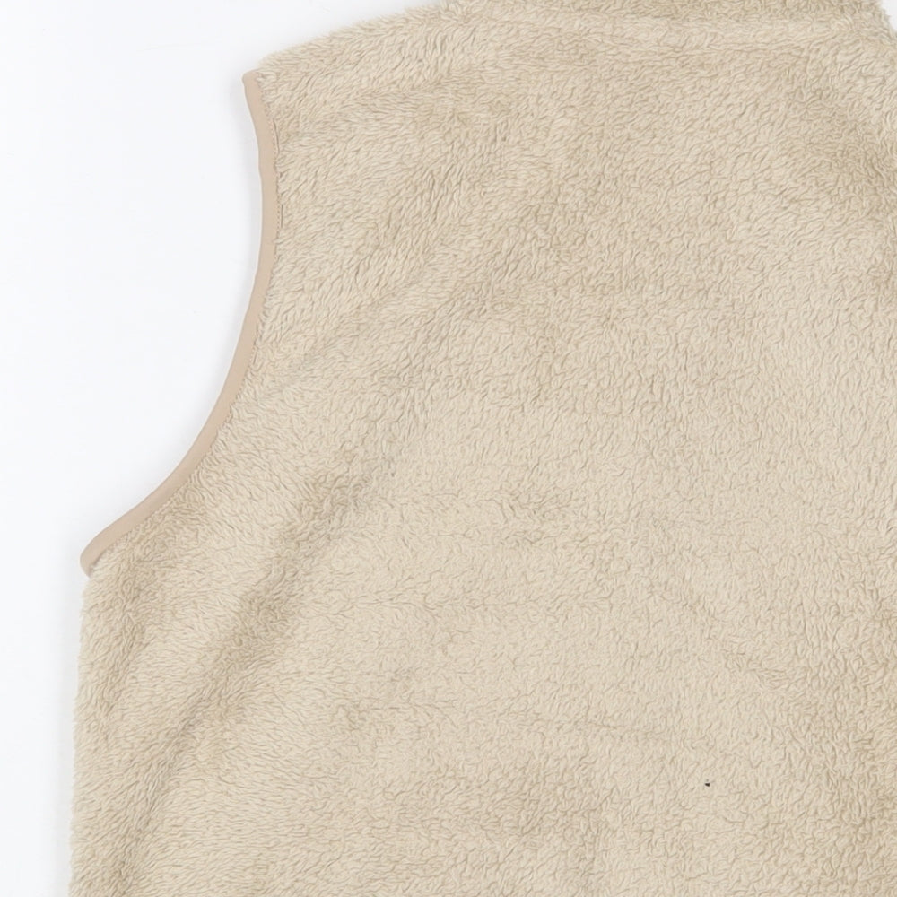 Uniqlo Womens Beige Gilet Jacket Size S Zip