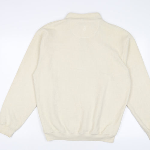 GEAR FOR SPORTS Womens Beige Polyester Pullover Sweatshirt Size L Button