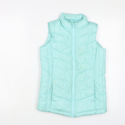 Gap Girls Blue Gilet Jacket Size 12 Years Zip