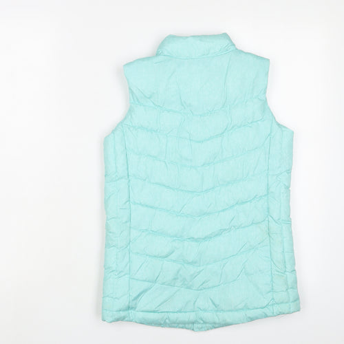 Gap Girls Blue Gilet Jacket Size 12 Years Zip