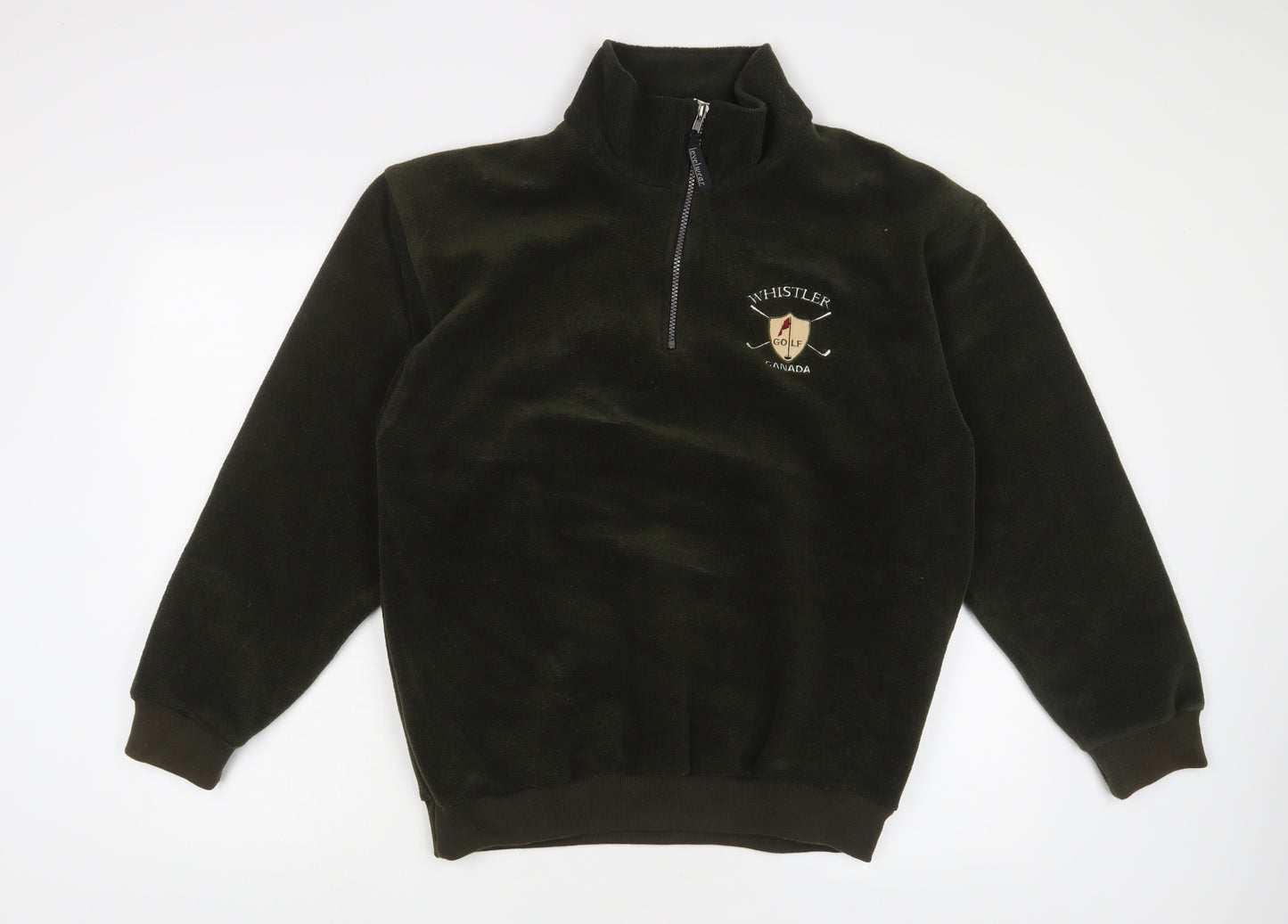 Level Wear Mens Green Polyester Pullover Sweatshirt Size S - Embroidered
