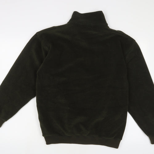 Level Wear Mens Green Polyester Pullover Sweatshirt Size S - Embroidered