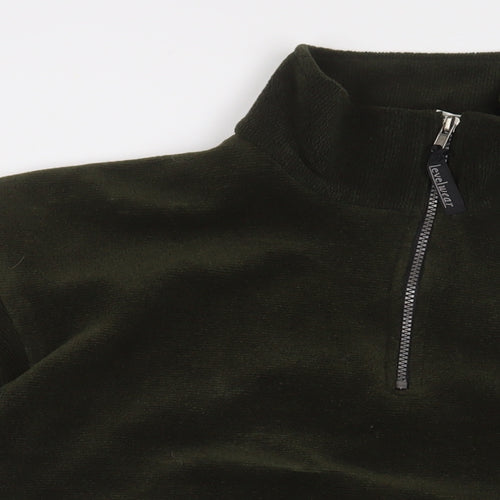 Level Wear Mens Green Polyester Pullover Sweatshirt Size S - Embroidered
