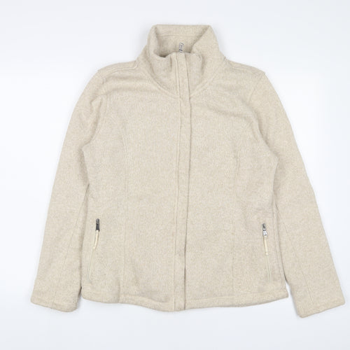 landsend' Womens Beige Jacket Size M Zip