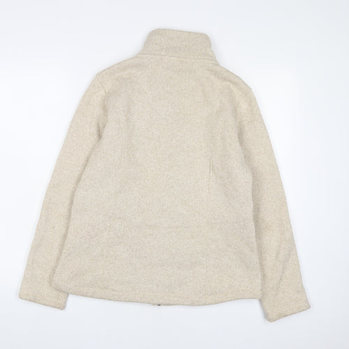 landsend' Womens Beige Jacket Size M Zip