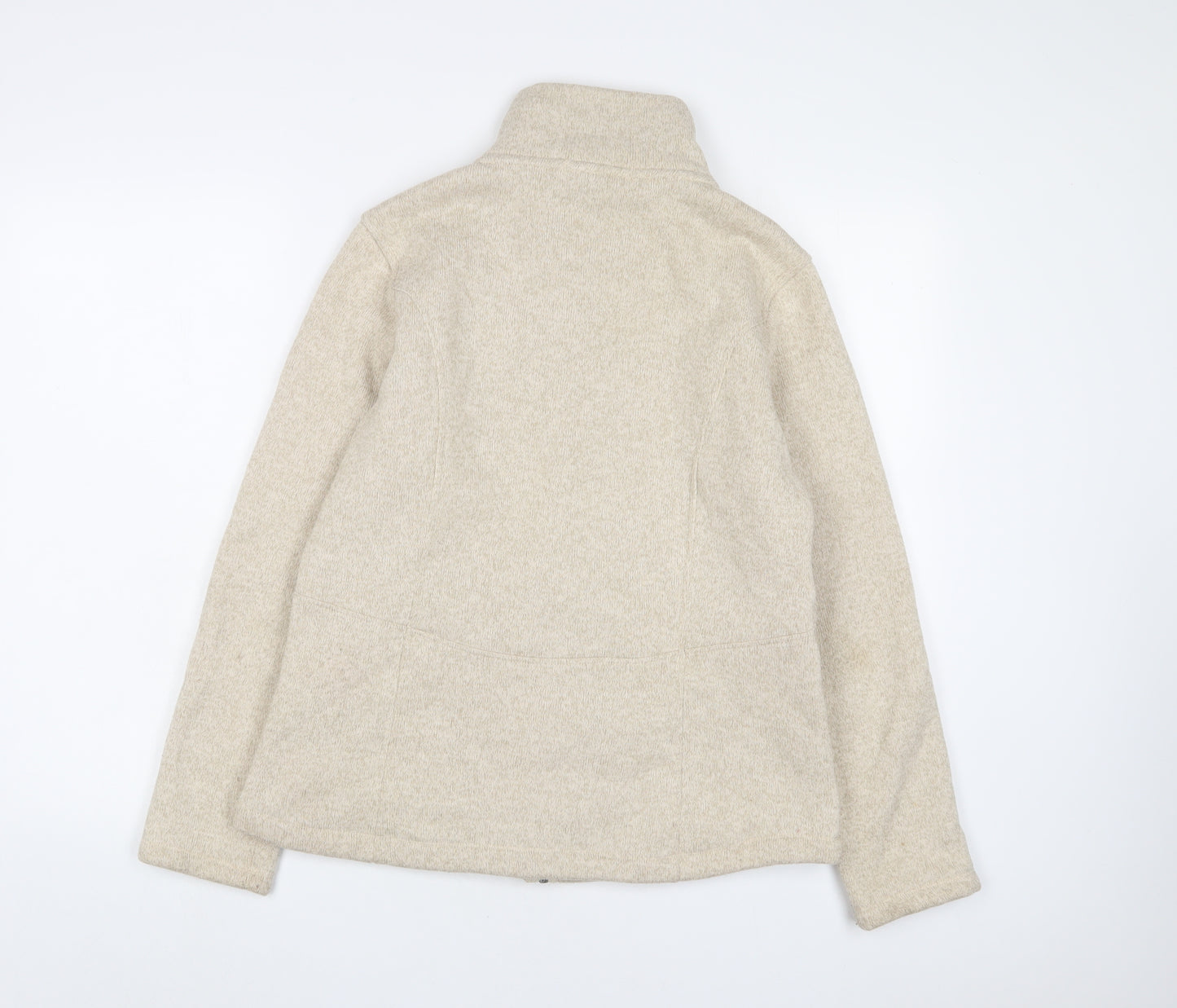 landsend' Womens Beige Jacket Size M Zip
