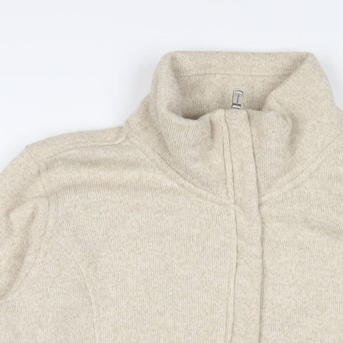 landsend' Womens Beige Jacket Size M Zip