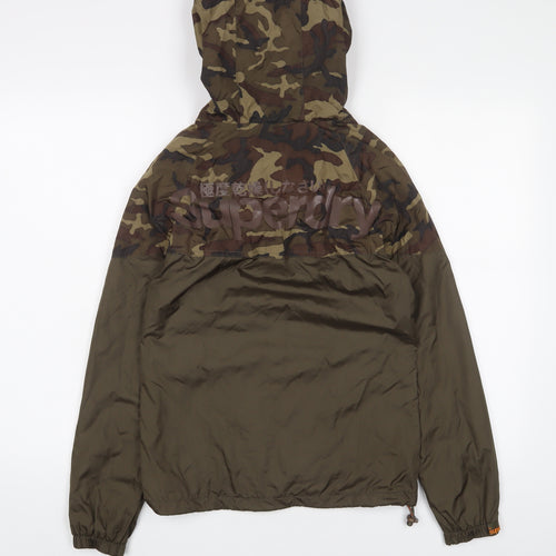 Superdry Womens Green Camouflage Jacket Size XS Zip