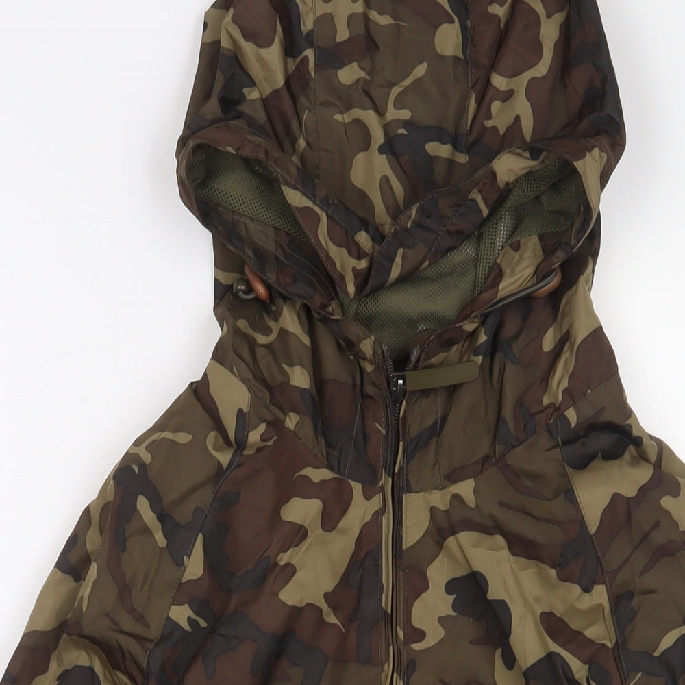 Superdry Womens Green Camouflage Jacket Size XS Zip