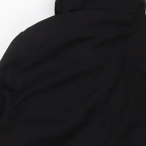 Zara Mens Black Jacket Coat Size L Zip